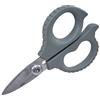 Clauss Cesoie in acciaio al carbonio, con legatura in titanio, 14 cm, industriale, seghettato, grigio