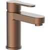 Schütte 34213 Elephant, Miscelatore per lavabo con valvola di Scarico per Bagno, Rubinetto con Apertura eccentrica Pop-up, in Rame Opaco