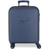 Reebok Franklin, valigia da cabina, set valigie, realizzato in ABS, materiale resistente e leggero, chiusura TSA, quattro ruote doppie a rotazione multidirezionale, di Joumma Bags, blu, 40 cm x 55 cm