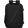 American Tourister Take2Cabin - Borsa da cabina Ryanair 25 x 20 x 40 cm, 24 L, 0,40 kg, Bagaglio a mano, Zaino aereo S Underseat, Nero (Black)