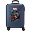 Marvel The Avengers On The Warpath - Valigia da cabina in ABS, 38 x 55 x 20 cm, con chiusura laterale rigida, 35 L, 2 kg, 4 ruote, doppio bagaglio a mano