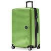 HAUPTSTADTKOFFER Mitte - Valigia Rigida Grande, TSA, 4 Ruote, Bagaglio da Stiva con Espansione di Volume di 8 cm, 77 cm, 130 L, Verde Mela