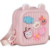 SJ GANG STYLE JAM GANG Zainetto asilo, zaino piccolo, Personalizzabile Rosa Per Bambine Con Pins Amovibili E Spallacci Regolabili