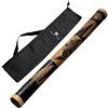 Australian Treasures Bastone della Pioggia 60 cm in Bambù Intagliato in Rilievo -Rainstick Strumento a Percussione per Meditazione e Relax - Bastone della Pioggia in Legno Naturale con Borsa in Nylon -Australian Treasures