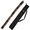 Australian Treasures Bastone della Pioggia 80 cm in Bambù Intagliato in Rilievo -Rainstick Strumento a Percussione per Meditazione e Relax - Bastone della Pioggia in Legno Naturale con Borsa in Nylon -Australian Treasures