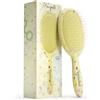 FRAMAR Spazzola Districante per Capelli - Spazzola Scioglinodi per Donna, Spazzola Anti-Rottura per Capelli, Hair Brush, Spazzola Professionale per Capelli Ricci e Bagnati - Giallo Floreale