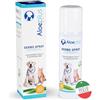 ALOEPLUS Dermo Spray 100ml - Cicatrizzante Cani e Gatti Ferite, Proprietà Lenitive, Decongestionanti e Cicatrizzanti, Pelle Sensibile, con Aloe Arborescens BIO contro Prurito Cane, Irritazioni