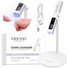 Saviland Mini Lampada U V LED Unghie, 12W Lampada per Unghie Senza Fili, con Supporto Magnetico e Schermo LCD, USB Ricaricabile e Portatile, Penna per Asciuga Unghie Salone di Casa