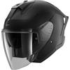 Shark Casco Moto Jet Shark SKWAL JET CUP BLANK Mat Nero Opaco