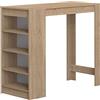 Symbiosis Aravis Tavolo da bar, rovere naturale 115x50x102,7 cm