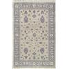 HAMID - Tappeto moderno in lana Ushak, tappeto da soggiorno per camera da letto, soggiorno, soggiorno, Beige (230 x 160 cm)