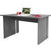 Dmora Scrivania Lineare Moderna, Cm 120 X 78 X H75, Colore Grigio Cemento