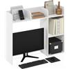 Furinno CLASSIC Mensola da Scrivania, Alzata da Scrivania a 5 Ripiani, Mensola Libreria, Organizer da Scrivania, per Forniture per Ufficio, Accessori da Scrivania per Ufficio, Bianco
