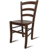 Dmora CastroUrd, Sedia Classica Color Noce, Ideale per Sala da Pranzo, Cucina o Salotto, Made in Italy, Cm 44x45h87, con fondello in Legno