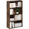 Furinno PASIR Libreria a 4 ripiani, con ripiano aperto, 23.9 x 59.9 x 105.9 cm, per soggiorno, camera da letto, ufficio domestico, Pino Ambrato