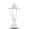 V-TAC Portalampada lanterna lampada tradizionale da giardino in alluminio da terra colore bianco E27 IP44 sku 7075