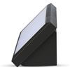 V-TAC VT-8055 Lampada LED da parete rettangolare 20W angolare colore nero da esterno IP65 applique da muro luce bianco naturale 4200k sku 6811
