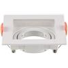 V-TAC VT-933-W portafaretto led da incasso quadrato faretto GU10 colore bianco in policarbonato 95x95mm sku 6656