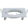 V-TAC VT-817 Portafaretto da incasso orientabile quadrato metallo bianco per lampadine GU10-GU5.3 set 2 pezzi - sku 8941