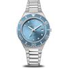 BERING 18936-705 Reloj de Cuarzo para Mujer con Caja de Acero Inoxidable Plateado de 36 mm, Esfera Azul, Brazalete y Detalles Inoxidable, Resistencia al Agua de 10 ATM, 13940-515