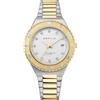 BERING 18936-710 Reloj de Cuarzo para Mujer con Caja de Acero Inoxidable Plateado/Dorado de 36 mm, Esfera Blanca, Brazalete y Detalles Inoxidable, Resistencia al Agua de 10 ATM, 13940-518