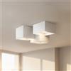 Applique da Soffitto in Gesso Pitturabile 3xGX53 - Serie ESSENZA