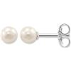 Thomas Sabo H1431-430-14 Orecchini a bottone Argento sterling 925, perla coltivata d'acqua dolce placcata oro giallo