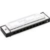 Fender Blues Deluxe Armonica, Chiave di A, 10 Fori, Cromata in Nichel, Include Custodia