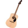 Fender California Debut Redondo Dreadnought Acoustic Guitar, Spruce Top, Black Pickguard, Natural
