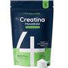 4 Creatina Monoidrata in Polvere 500g (147 Dosi, 5 Mesi) - 100% Pura e Solubile - Senza Gusto, Micronizzata 200 Mesh - Vegana per Uomo e Donna - Senza Glutine, Senza Additivi - Monoidrato - 4 HIM & HER