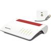 FRITZ! AVM FRITZ!Box 7590 AX Edition International, Modem Router Wi-Fi 6 Dual Band veloce fino a 3.600 MBit/s, ADSL/VDLS fino a 300 MBit/s, Mesh, Base DECT, Media Server, Interfaccia in italiano