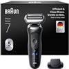 Braun Serie 7 Rasoio Elettrico Barba, Wet&Dry, Regolabarba Uomo, Rasoio Barba, 60 Min di Utilizzo, Accessorio Rifinitore di Precisione, Senza Fili,100% Impermeabile, Regolabarba Braun, 72-N1200si,Nero