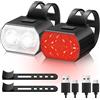 Blendura Luci Bicicletta LED, Luci Bici Anteriore Posteriori IPX4 USB Ricaricabili Luci per Bicicletta Luce MTB Adatto per Varie Bici