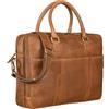 STILORD "Drake" Borsa Tracolla Porta PC Pelle Borsa Lavoro da Uomo e Donna Stile Vintage Ventiquattrore in Cuoio Portadocumenti per Trolley Colore:taranto - marrone