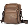 SPAHER - Borsa a spalla da uomo, tracolla, in vera pelle, piccola tracolla, per uomo, borsa, per affari, vintage, zaini usati, custodie multifunzionali, borse da viaggio, S, Rétro