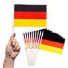 PHENO FLAGS Bandierina della Germania - Bandiera tedesca 12,7 x 20,32 cm - Bandiera con asta di 30cm - 10 bandierine per ogni set - poliestere