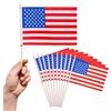 PHENO FLAGS Bandierina USA 12,7 x 20,32 cm - Bandierina con asta di 30cm - 10 bandierine per ogni set - poliestere