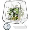 WOLTU Serra Pop-Up, Tenda per Coltivazione, Mini Serra, Piccola Serra in PVC con Vista Libera, Serra in Plastica per Giardino, Patio, Esterno, Protezione delle Piante, 100x100x97cm