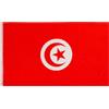 PHENO FLAGS Bandiera Tunisia 90x150cm - tunisina - resistente alle intemperie - con occhielli in ottone - 100% poliestere - cuciture doppie robuste e colori vivaci - per gli amanti delle bandiere