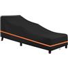 LCGOD Coperture per Lettini Prendisole Impermeabile, Oxford Tessuto 600D Copertura per Sedia a Sdraio da esterno con Coulisse 200 x 75 x 40 / 70 cm