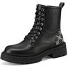 QUEEN HELENA Anfibi Stivaletti Casual Scarponcini Donna X31-103 (Nero, Sistema Taglie Calzature EU, Adulto, Donna, Numero, Media, 36)
