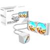 GIGABYTE GAMING 240 ICE Dissipatore a Liquido per CPU - 2x120mm Ventole ARGB, meccanismo di bloccaggio a scorrimento, DAISY-CHAIN, Compatibile con Intel LGA 1851 e AMD AM5