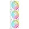 CORSAIR iCUE LINK LX120 RGB 120 mm PWM Ventole Confezione Tripla - Doppio Anello Luminoso - Include iCUE LINK System Hub - Tecnologia CORSAIR AirGuide - Bianco