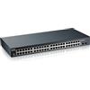Zyxel 48-porte Gigabit Switch | Gestione Smart | Montaggio in rack con 2 porte SFP | VLAN, IGMP, QoS | Garanzia a vita [GS1900-48]