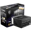 MSI MPG A850G PCIE5 Alimentatore, spina EU - 850W, certificato 80 Plus Gold, ATX 3.0, completamente modulare, supporto GPU PCIe 5.0, condensatori giapponesi da 105°C, cavi piatti - garanzia 10 anni