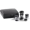 Celestron 94307 AstroMaster Kit di accessori per oculari e filtri da 8 pezzi - include due oculari 3 cm, lente di Barlow 2x, tre filtri, panno per la pulizia e custodia rigida nera