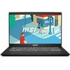 msi Modern 14 C13M-613IT, Notebook 14 FHD 60Hz, Intel i7-1355U, Intel Iris Xe, RAM 16GB DDR4 3200MHz, 512GB SSD PCIe3, WiFi 6, Win 11 Home, Layout e Garanzia ITA, Nero