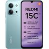 XIAOMI Redmi 15C 5G, Smartphone 4+128GB, Display 6,9 120Hz, MediaTek Dimensity 6300, processore 5G, Dual camera AI 50MP, Mega batteria da 6000mAh, Garanzia 2 anni, Verde, Caricabatterie non incluso