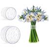 Wekuw Supporto a Spirale Ikebana, 2 PCS Supporto per Stelo a Spirale per Vasi, Supporto per Stelo di Fiori Anello Porta Stelo a Spirale Riutilizzabile,per composizioni Floreali e Bouquet(Piccolo+Grande)