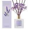 COCORRÍNA Diffusore di Profumo per Ambiente 200ml, Fragranza Lavender Thyme con 8 Bastoncini in Rattan, Profumatore Elegante per Casa, Bagno e Mensole